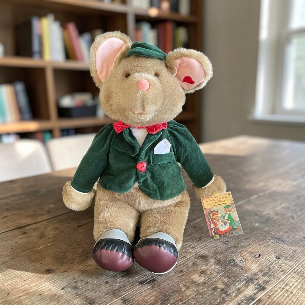 Commonwealth Toys City Mouse Plush Toy 20" Vintage 1993 NWT